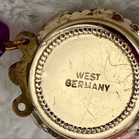 West Germany Vintage Purple Necklace - Picture 13 of 14